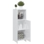Armario de baño madera contrachapada blanco brillo 30x30x95 cm de , Muebles de baño - Ref: Foro24-802594, Precio: 65,73 €, De...