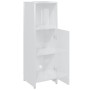 Armario de baño madera contrachapada blanco brillo 30x30x95 cm de , Muebles de baño - Ref: Foro24-802594, Precio: 65,73 €, De...