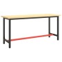 Estructura banco de trabajo metal negro y rojo mate 170x50x79cm von , Tischbeine - Ref: Foro24-151452, Preis: 107,96 €, Rabat...