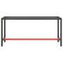 Estructura banco de trabajo metal negro y rojo mate 170x50x79cm von , Tischbeine - Ref: Foro24-151452, Preis: 107,96 €, Rabat...