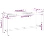 Estructura banco de trabajo metal negro y rojo mate 170x50x79cm von , Tischbeine - Ref: Foro24-151452, Preis: 107,96 €, Rabat...