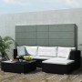 Set de muebles de jardín 5 pzas y cojines ratán sintético negro de , Conjuntos de jardín - Ref: Foro24-42740, Precio: 371,53 ...