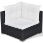 Set de muebles de jardín 5 pzas y cojines ratán sintético negro de , Conjuntos de jardín - Ref: Foro24-42740, Precio: 371,53 ...