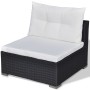 Set de muebles de jardín 5 pzas y cojines ratán sintético negro de , Conjuntos de jardín - Ref: Foro24-42740, Precio: 371,53 ...
