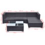 Set de muebles de jardín 5 pzas y cojines ratán sintético negro de , Conjuntos de jardín - Ref: Foro24-42740, Precio: 371,53 ...