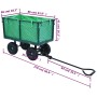 Carrito de mano de jardín verde 350 kg de , Carretillas de carga - Ref: Foro24-145510, Precio: 143,63 €, Descuento: %