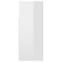 Aparador con luces LED blanco brillante 115,5x30x75 cm by , Sideboards - Ref: Foro24-804343, Price: 169,33 €, Discount: %