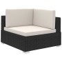 Set de muebles de jardín 8 pzas y cojines ratán sintético negro by , Garden sets - Ref: Foro24-41271, Price: 745,24 €, Discou...