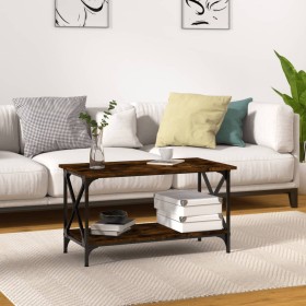 Mesa de centro madera y hierro roble ahumado 80x45x45 cm von , Couchtisch - Ref: Foro24-823324, Preis: 50,03 €, Rabatt: %