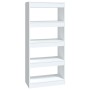 Estantería madera contrachapada blanco brillante 60x30x135 cm von , Bücherregale und Regale - Ref: Foro24-811670, Preis: 49,2...