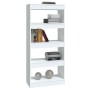 Estantería madera contrachapada blanco brillante 60x30x135 cm von , Bücherregale und Regale - Ref: Foro24-811670, Preis: 49,2...