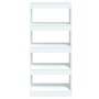 Estantería madera contrachapada blanco brillante 60x30x135 cm von , Bücherregale und Regale - Ref: Foro24-811670, Preis: 49,2...