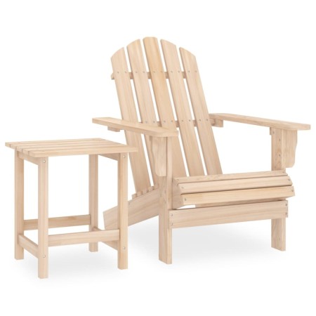Silla con otomana y mesa jardín Adirondack abeto macizo von , Gartensets - Ref: Foro24-315922, Preis: 86,10 €, Rabatt: %