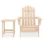 Silla con otomana y mesa jardín Adirondack abeto macizo von , Gartensets - Ref: Foro24-315922, Preis: 86,10 €, Rabatt: %