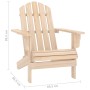 Silla con otomana y mesa jardín Adirondack abeto macizo von , Gartensets - Ref: Foro24-315922, Preis: 86,10 €, Rabatt: %