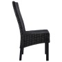 Sillas de comedor ratán Kubu y madera mango negro 2 unidades by , dining chairs - Ref: Foro24-246656, Price: 220,74 €, Discou...