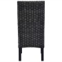 Sillas de comedor ratán Kubu y madera mango negro 2 unidades by , dining chairs - Ref: Foro24-246656, Price: 220,74 €, Discou...