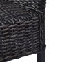 Sillas de comedor ratán Kubu y madera mango negro 2 unidades by , dining chairs - Ref: Foro24-246656, Price: 220,74 €, Discou...