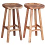 Taburetes de barra de cocina 2 unidades madera maciza de acacia von , Küchenhocker - Ref: Foro24-244247, Preis: 211,65 €, Rab...