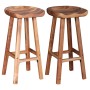 Taburetes de barra de cocina 2 unidades madera maciza de acacia von , Küchenhocker - Ref: Foro24-244247, Preis: 211,65 €, Rab...