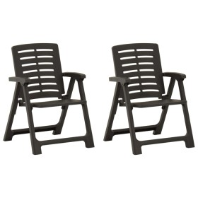 Sillas de jardín 2 unidades plástico gris antracita von , Gartenstühle - Ref: Foro24-315838, Preis: 89,04 €, Rabatt: %