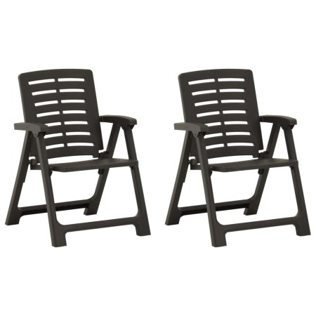 Sillas de jardín 2 unidades plástico gris antracita von , Gartenstühle - Ref: Foro24-315838, Preis: 89,04 €, Rabatt: %
