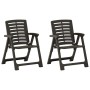 Sillas de jardín 2 unidades plástico gris antracita von , Gartenstühle - Ref: Foro24-315838, Preis: 89,04 €, Rabatt: %