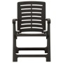 Sillas de jardín 2 unidades plástico gris antracita von , Gartenstühle - Ref: Foro24-315838, Preis: 89,04 €, Rabatt: %