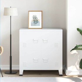 Baúl de almacenaje industrial acero blanco 75x40x80 cm von , Aufbewahrungskisten - Ref: Foro24-339626, Preis: 128,14 €, Rabat...