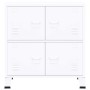 Baúl de almacenaje industrial acero blanco 75x40x80 cm von , Aufbewahrungskisten - Ref: Foro24-339626, Preis: 128,14 €, Rabat...