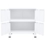 Baúl de almacenaje industrial acero blanco 75x40x80 cm von , Aufbewahrungskisten - Ref: Foro24-339626, Preis: 128,14 €, Rabat...