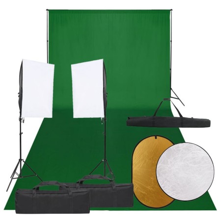 Kit de estudio fotográfico con set de luces, fondo y reflector von , Blitze und Studiobeleuchtung - Ref: Foro24-3094761, Prei...