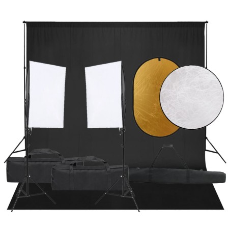 Kit de estudio fotográfico con set de luces, fondo y reflector von , Blitze und Studiobeleuchtung - Ref: Foro24-3094756, Prei...