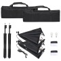 Kit de estudio fotográfico con set de luces, fondo y reflector de , Flashes e iluminaciones de estudio - Ref: Foro24-3094754,...