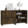 Aparador de 2 piezas madera manufacturada color roble ahumado by , Sideboards - Ref: Foro24-3098086, Price: 118,01 €, Discoun...