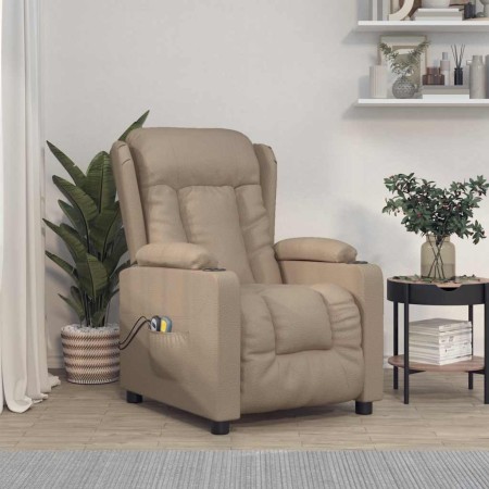 Sillón de masaje eléctrico cuero sintético color capuchino by , Electric massage chairs - Ref: Foro24-3098810, Price: 268,75 ...