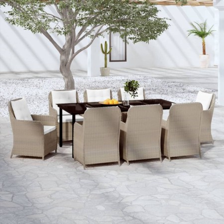 Juego de comedor de jardín 9 piezas marrón von , Gartensets - Ref: Foro24-3099558, Preis: 1,00 €, Rabatt: %