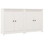 Aparador 2 uds de madera maciza de pino blanco 70x35x80 cm by , Sideboards - Ref: Foro24-3114065, Price: 201,60 €, Discount: %