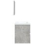 Armario de lavabo con lavamanos y espejo gris hormigón by , bathroom vanities - Ref: Foro24-3114174, Price: 149,85 €, Discoun...