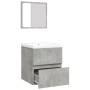 Armario de lavabo con lavamanos y espejo gris hormigón by , bathroom vanities - Ref: Foro24-3114174, Price: 149,85 €, Discoun...
