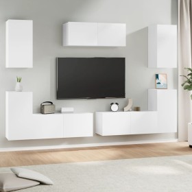 Set de muebles para TV 7 piezas madera contrachapada blanco von , TV-Möbel - Ref: Foro24-3114302, Preis: 275,38 €, Rabatt: %