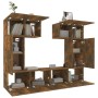 Set de muebles de TV 6 pzas madera contrachapada roble ahumado von , TV-Möbel - Ref: Foro24-3114459, Preis: 177,95 €, Rabatt: %
