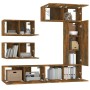 Set de muebles de TV 6 pzas madera contrachapada roble ahumado von , TV-Möbel - Ref: Foro24-3114555, Preis: 185,29 €, Rabatt:...