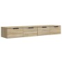 Armarios de pared 2 uds contrachapada roble Sonoma 68x30x20 cm by , Shelves and shelves - Ref: Foro24-3115894, Price: 97,19 €...