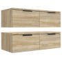 Armarios de pared 2 uds contrachapada roble Sonoma 68x30x20 cm by , Shelves and shelves - Ref: Foro24-3115894, Price: 97,19 €...