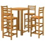 Juego muebles de bar para jardín 5 pzas madera de acacia maciza | Foro24.es | Tu tienda online para hogar, jardín y más Foro24.es
