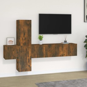 Set de muebles de TV 5 pzas madera contrachapada roble ahumado von , TV-Möbel - Ref: Foro24-3120221, Preis: 141,97 €, Rabatt:...