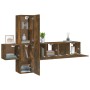 Set de muebles de TV 5 pzas madera contrachapada roble ahumado von , TV-Möbel - Ref: Foro24-3120221, Preis: 135,47 €, Rabatt: %
