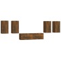 Set de muebles de TV 6 pzas madera contrachapada roble ahumado von , TV-Möbel - Ref: Foro24-3120263, Preis: 178,26 €, Rabatt:...
