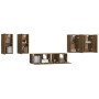 Set de muebles de TV 6 pzas madera contrachapada roble ahumado von , TV-Möbel - Ref: Foro24-3120263, Preis: 178,26 €, Rabatt:...